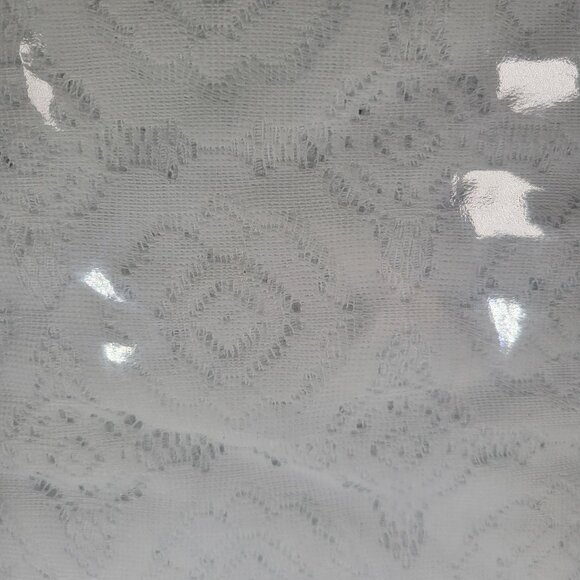 Kane Industries Lace Tablecloth Floral Pattern‎ 60 X 90 Oblong WhiteVintage NOS - Picture 2 of 6